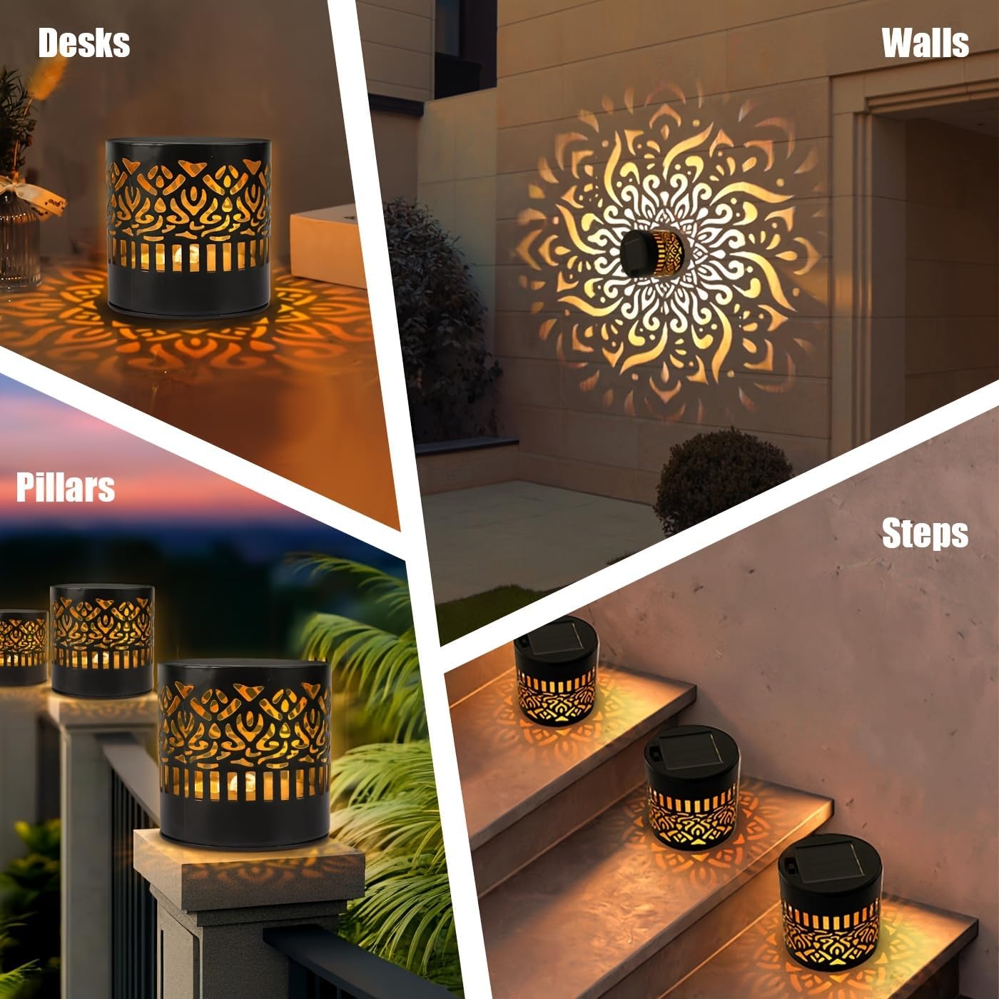 ✨️Solar Fence Lights Waterproof with Metal  Outdoor