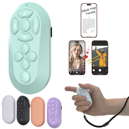 📱Wireless Remote Controller for iOS/Android Bluetooth Remote Control for TikTok Scrolling/Camera/Video Recording/Kindle App