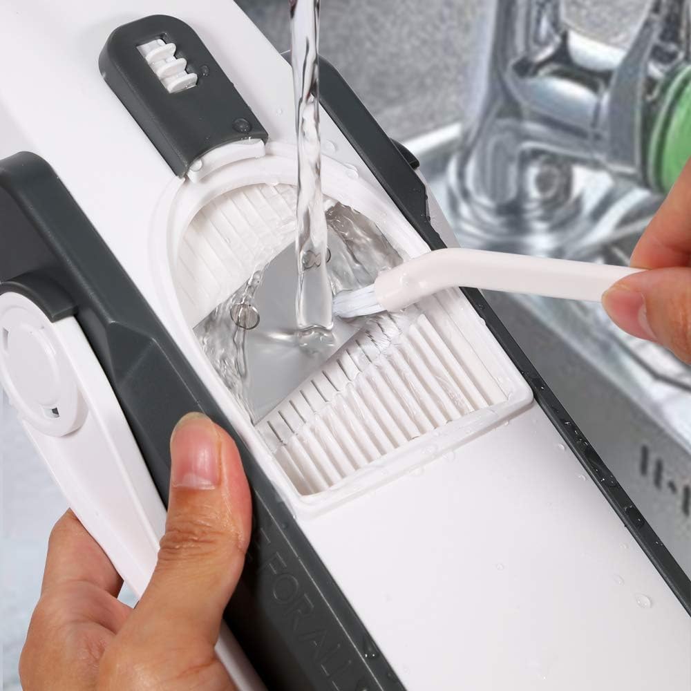 ALL Safe Mandoline Slicer For Kitchen, Professional Vegetable Slicer For Food Potato Slices, Thickness Adjustable 0.1-8 mm