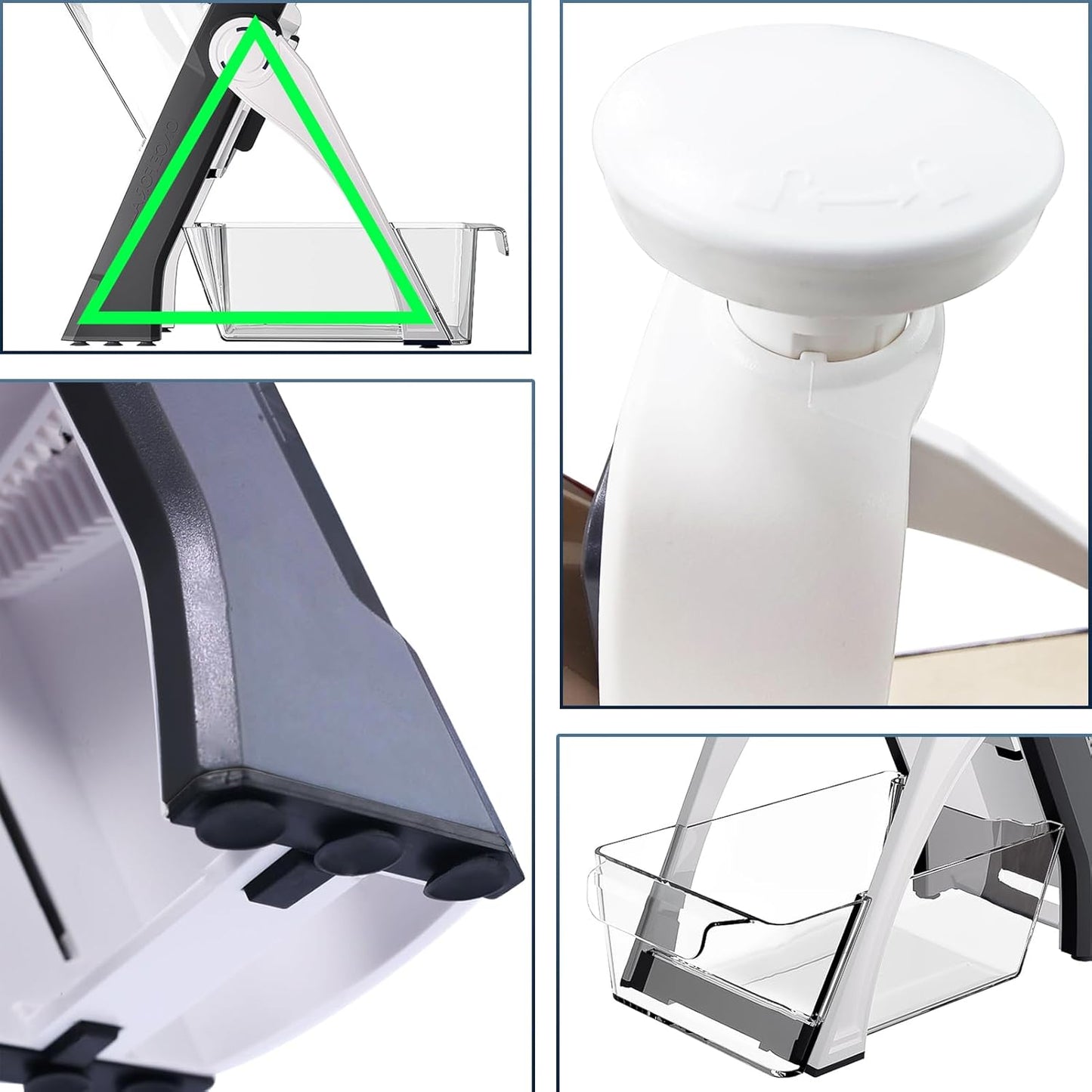 ALL Safe Mandoline Slicer For Kitchen, Professional Vegetable Slicer For Food Potato Slices, Thickness Adjustable 0.1-8 mm