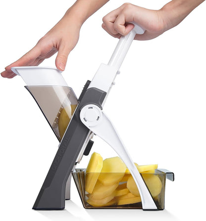 ALL Safe Mandoline Slicer For Kitchen, Professional Vegetable Slicer For Food Potato Slices, Thickness Adjustable 0.1-8 mm