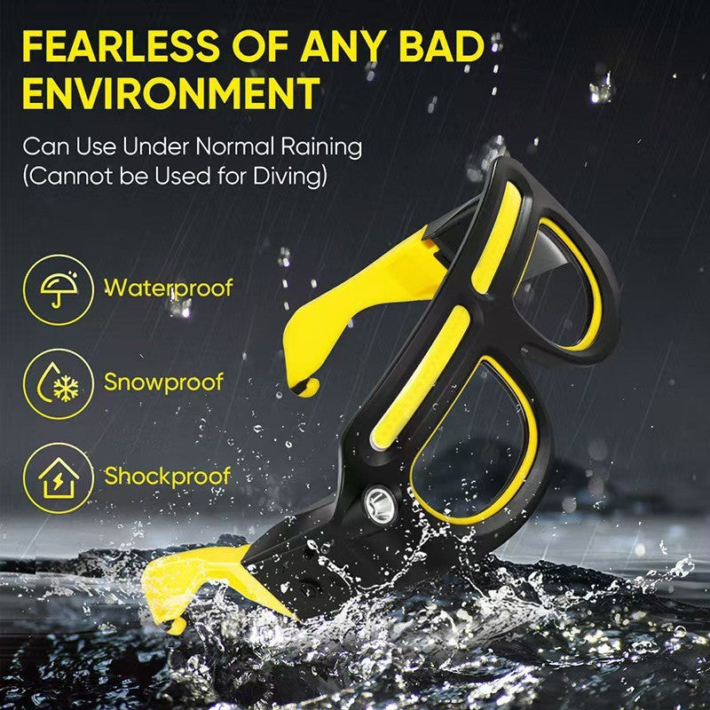 ✨️👓️LED Glasses Rechargeable Headlight with Motion Sensor and Touch Control, 5 KINDSOFLGHT MODES