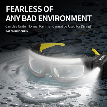 ✨️👓️LED Glasses Rechargeable Headlight with Motion Sensor and Touch Control, 5 KINDSOFLGHT MODES