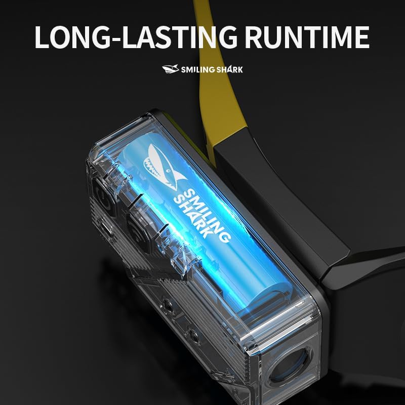 ✨️👓️LED Glasses Rechargeable Headlight with Motion Sensor and Touch Control, 5 KINDSOFLGHT MODES