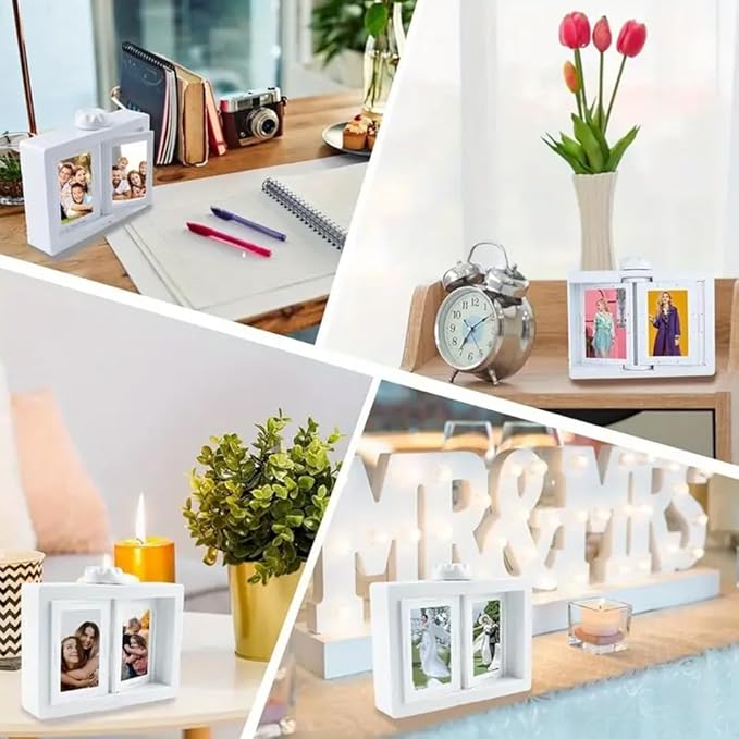 2PCS Reversible 3-Inch Mini Photo Frames for 3-Inch Instant Film