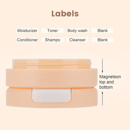 ✨️4PCS Travel Containers for Toiletries, Magnetic Travel Containers