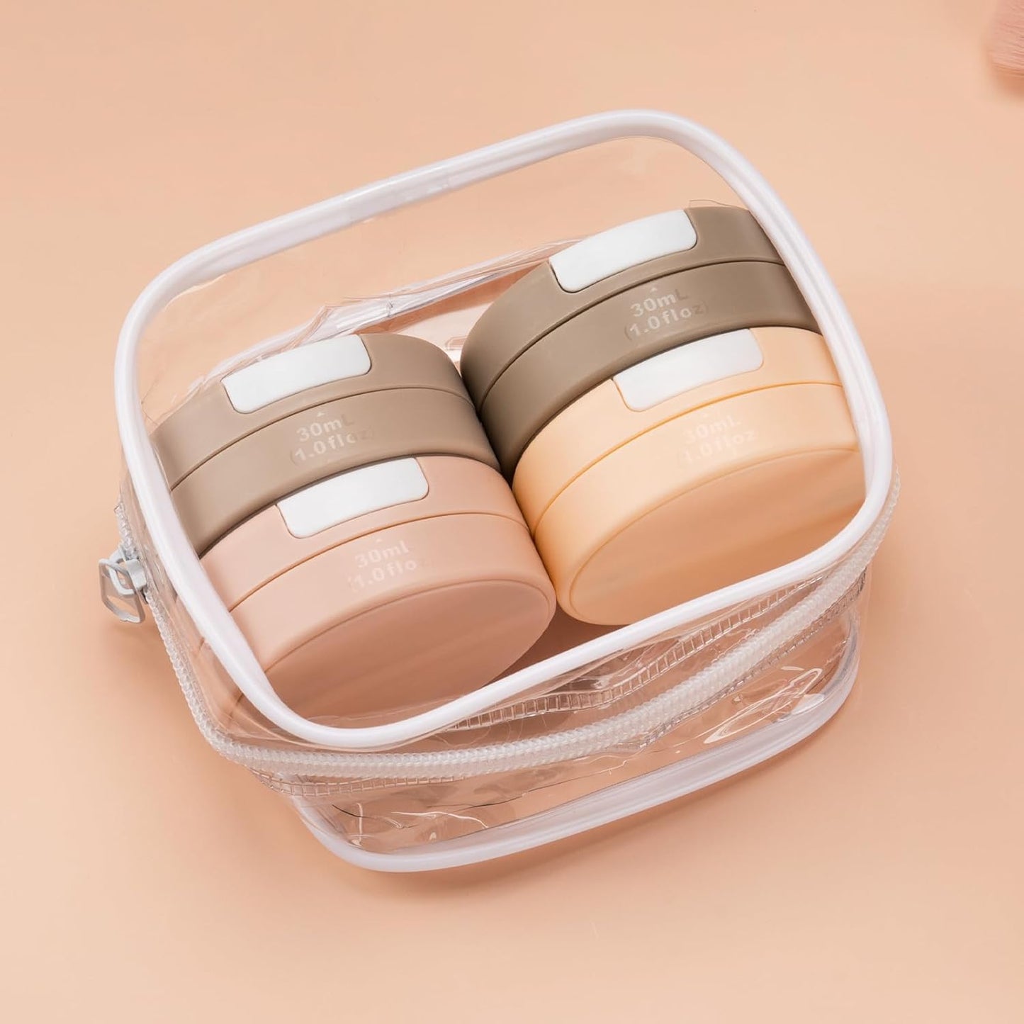✨️4PCS Travel Containers for Toiletries, Magnetic Travel Containers