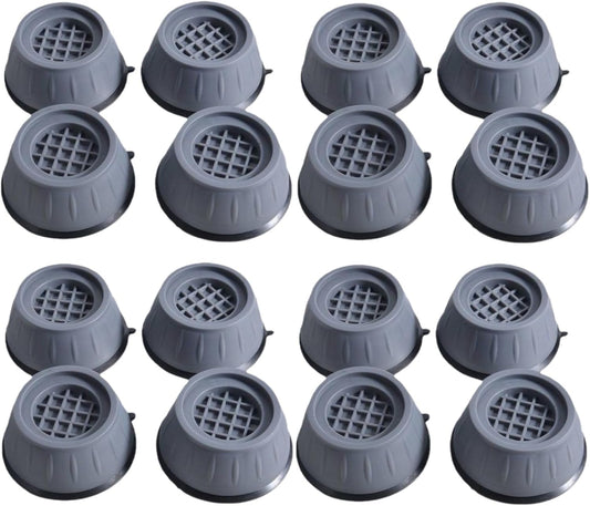 Washing Machine Anti Vibration Pads - Heavy Duty Anti Walk Washer & Dryer Shock Absorber Pads, Noise Reduction & Floor Protection