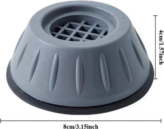Washing Machine Anti Vibration Pads - Heavy Duty Anti Walk Washer & Dryer Shock Absorber Pads, Noise Reduction & Floor Protection