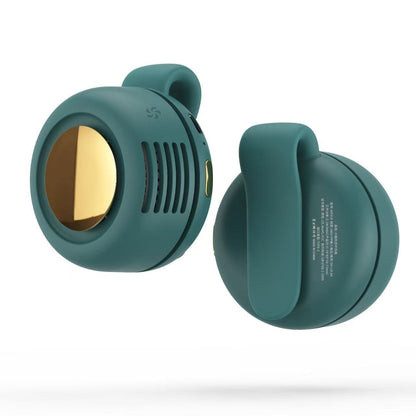 🍃Portable Silent Mini Bladeless Electric Fan, Clip on Fan for Shirt and Waist, 3 Speeds Suspended Waist Fans