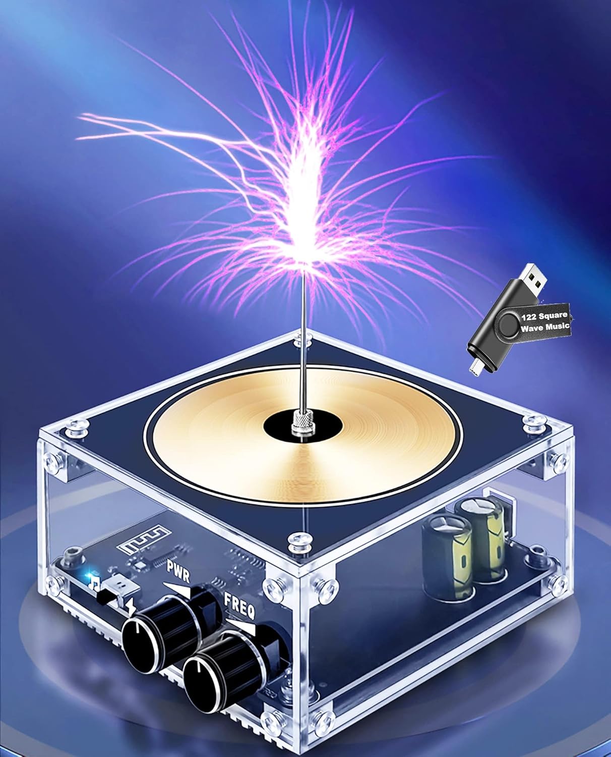 ✨️music Tesla coil music box, artificial lightning, touchable audio input, Bluetooth science experiment
