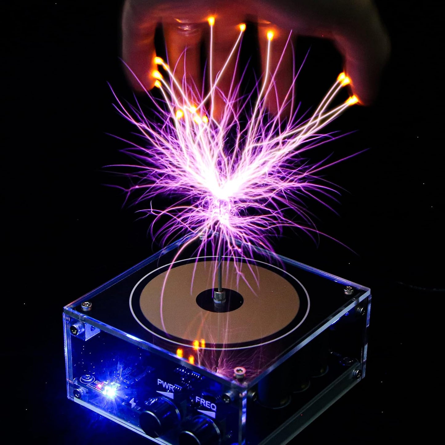 ✨️music Tesla coil music box, artificial lightning, touchable audio input, Bluetooth science experiment