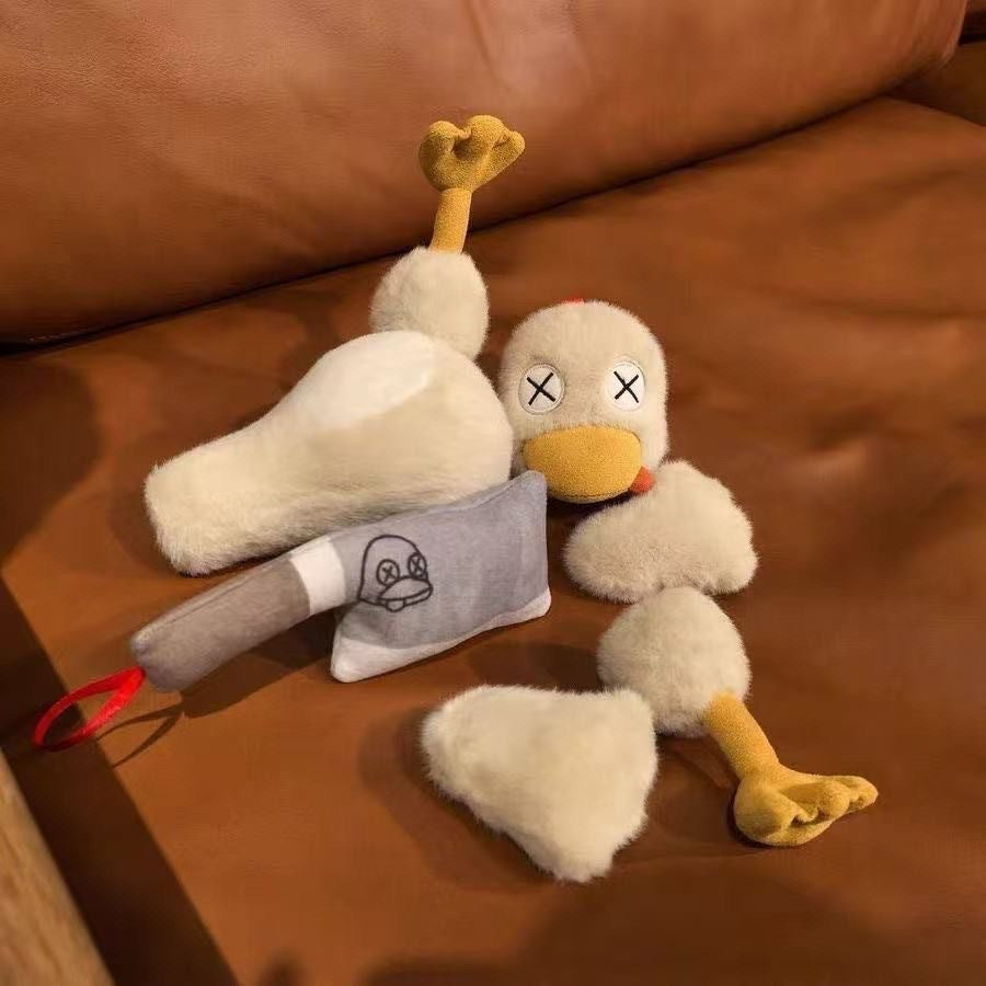 🧲🦆Magnetic Detachable Duck Plush Toy, 8.66 Inch Soft Stuffed Duck with Removable Limbs