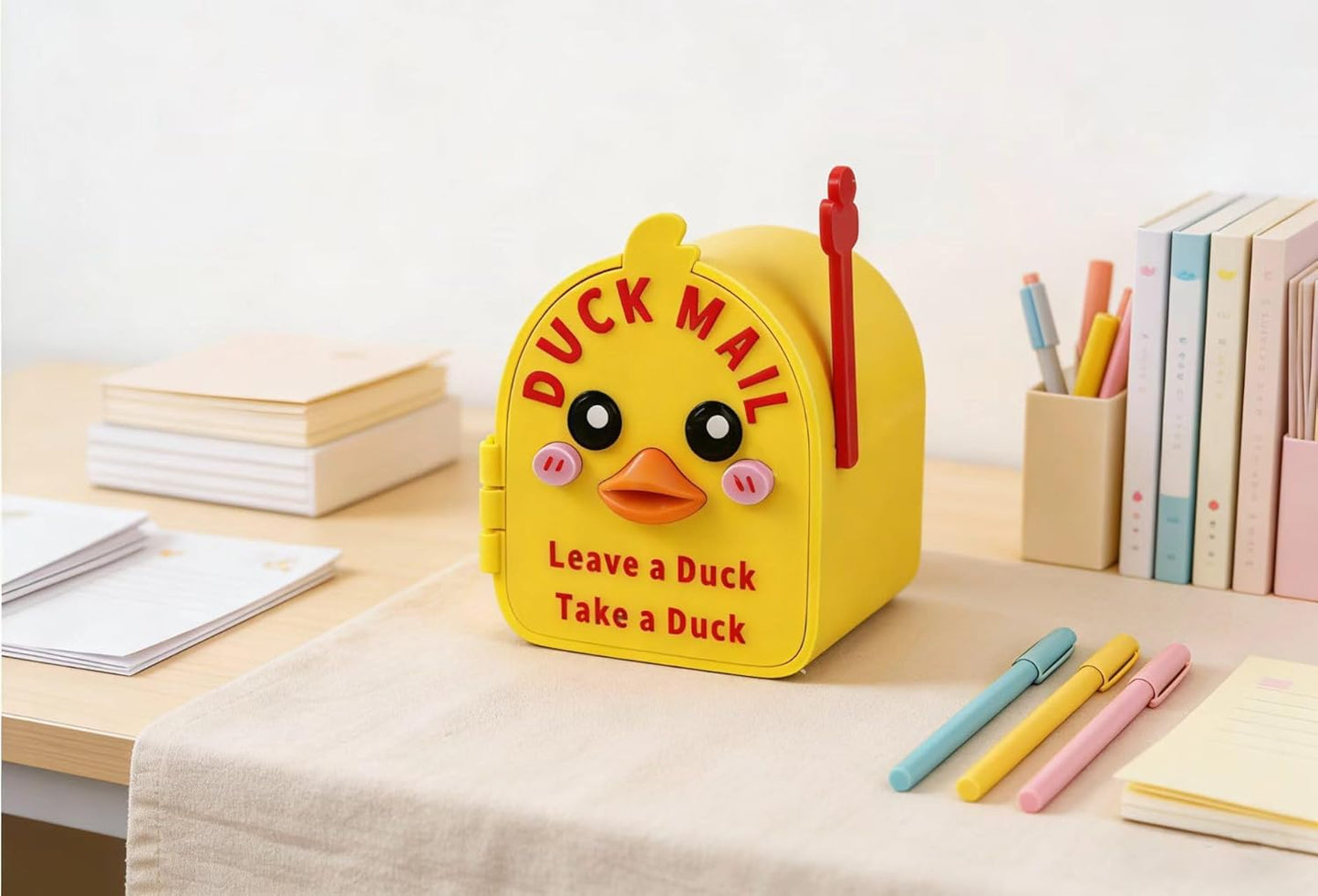 📬️📬️3D Printed Magnetic Cruising Ducks Mailbox Wall Mounted Mini Boxwith 2 Mini Ducks