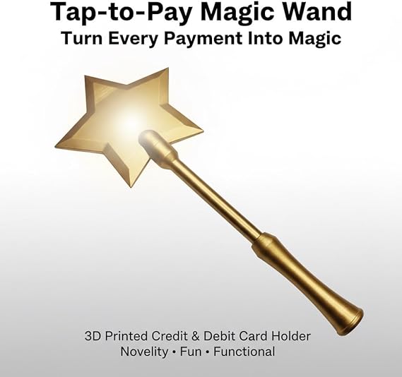 Fairy Pay Wand, 3D Printed Credit Card Magic Wand Tap-to-Pay
