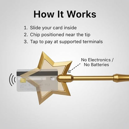 Fairy Pay Wand, 3D Printed Credit Card Magic Wand Tap-to-Pay