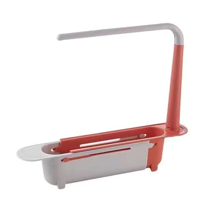 Telescopic Sink Storage Rack with 2 Sponge