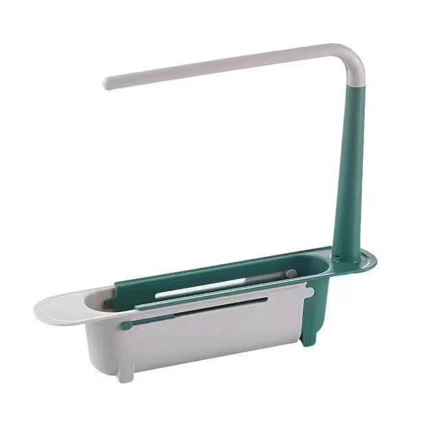 Telescopic Sink Storage Rack with 2 Sponge