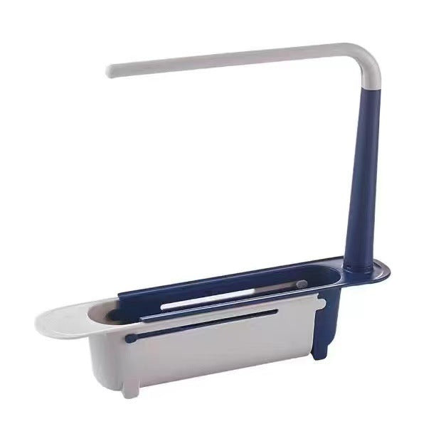 Telescopic Sink Storage Rack with 2 Sponge