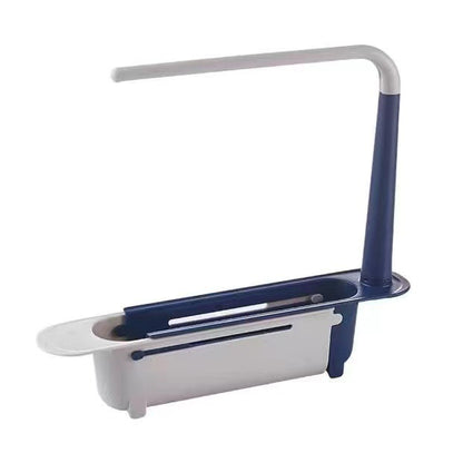 Telescopic Sink Storage Rack with 2 Sponge