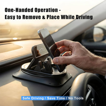 2 PCS Self-Adhesive Car Phone Holder 360 Degree Rotation