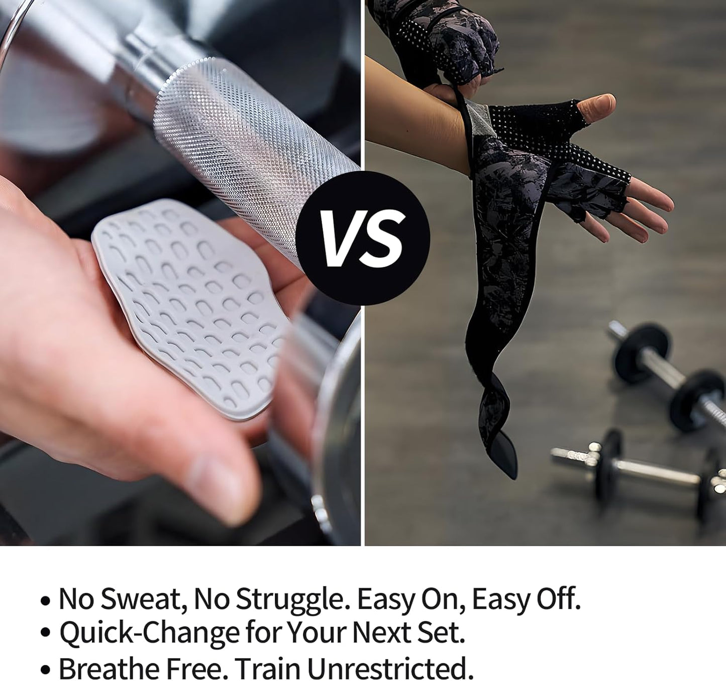 Anti-Slip Weight Lifting Gloves for Men & Women, Ergonomic Silicone Palm Workout Grips(1 pair)