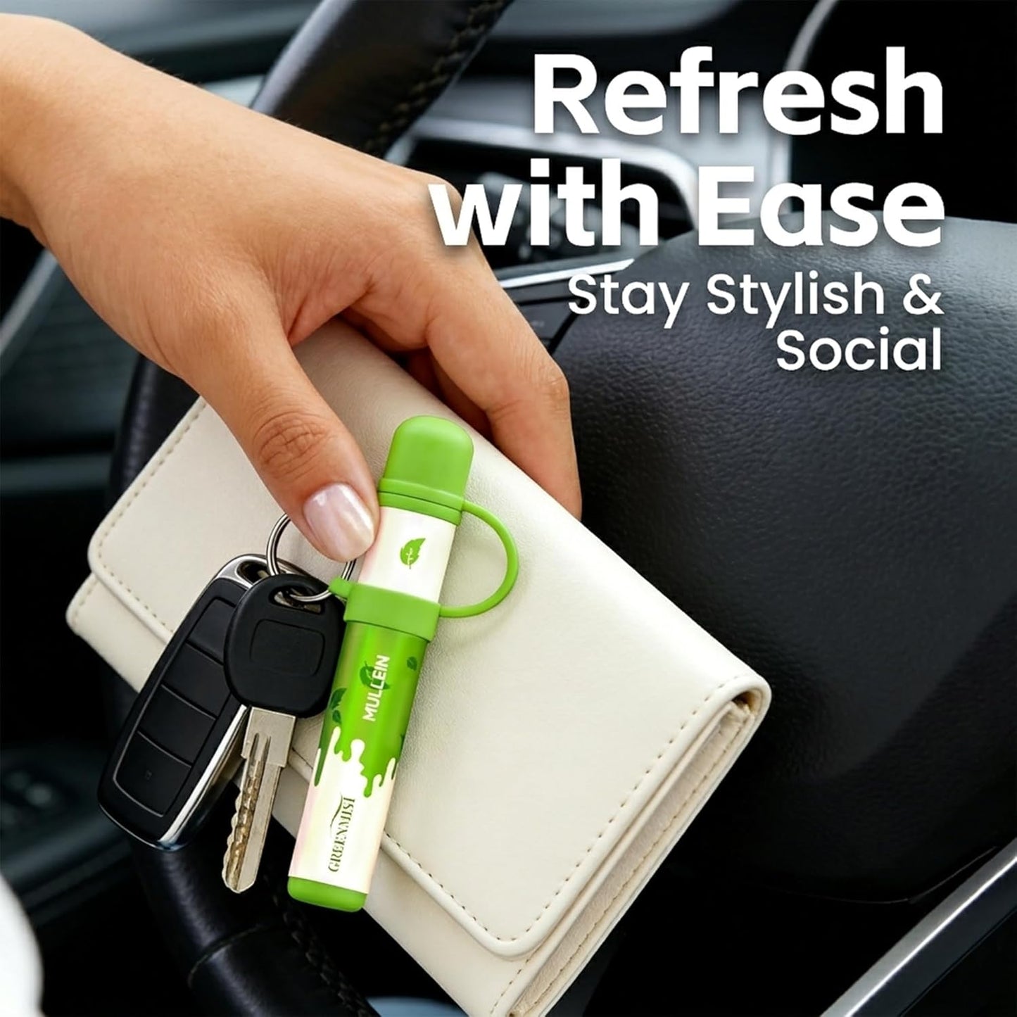 Aromatic Herb Refreshment Stick - Portable Botanical Air Freshener for Instant Cooling