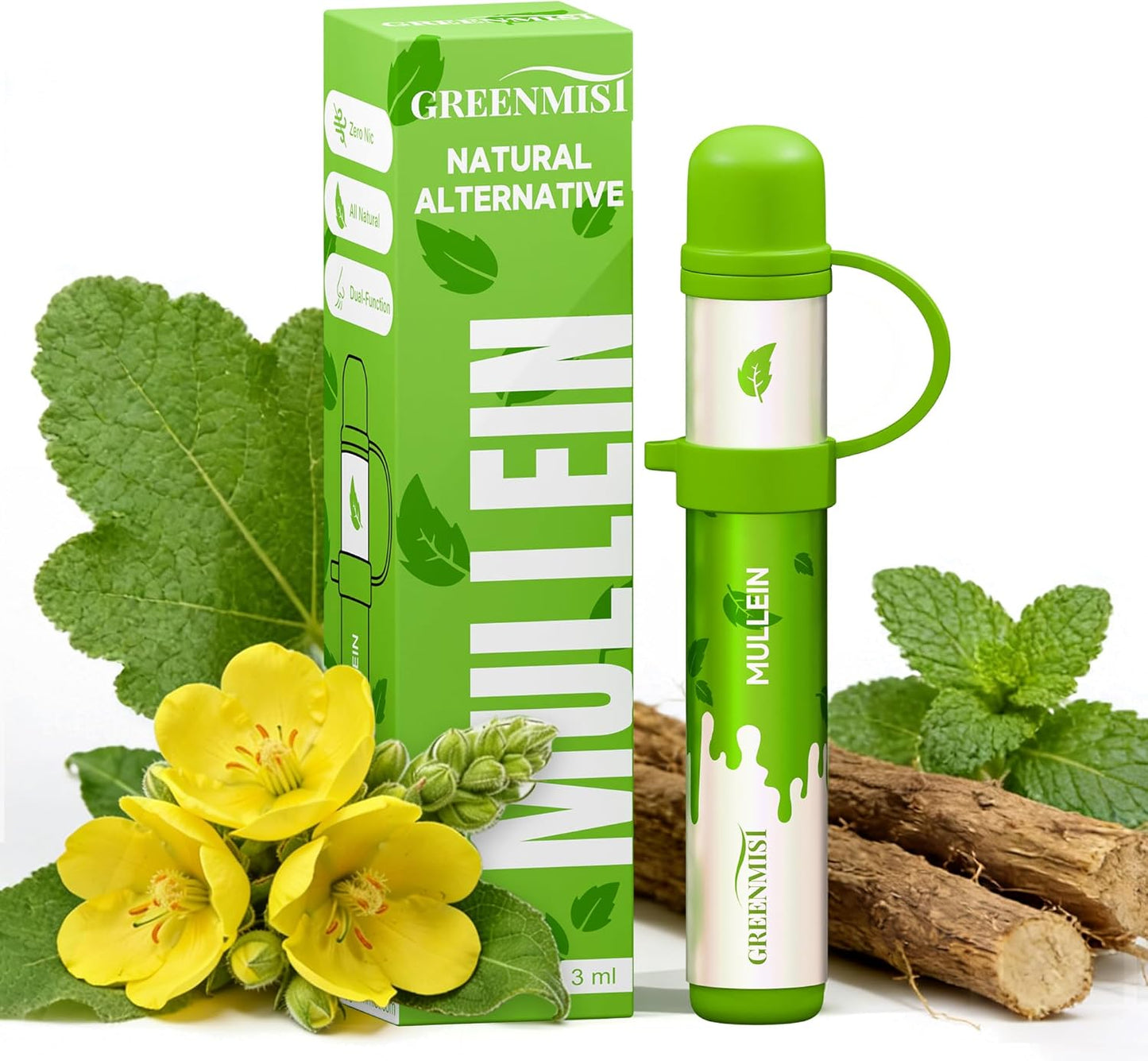 Aromatic Herb Refreshment Stick - Portable Botanical Air Freshener for Instant Cooling