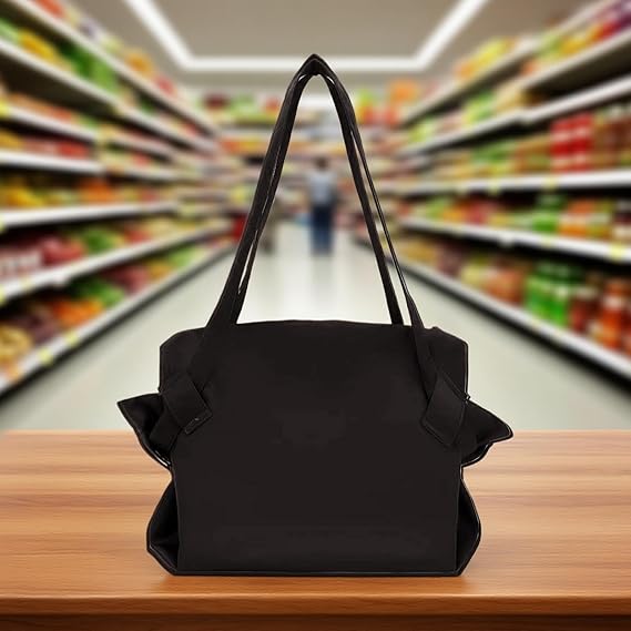 🏕️👜Reusable Grocery Bags – Foldable Travel Tote, Durable Lightweight Storage Bag