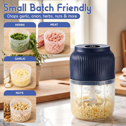 🔥2026 New Mini Food Processor & Food Chopper for Kitchen with 6 Stainless Steel Blades, Small Vegetable Chopper for Onion Salad