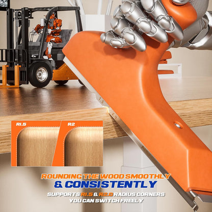 🛠️🛠️3-In-1 Woodworking Tool, Chamfered Surfaces,Edge Banding Trimmer With Sharp Stainless Steel Blades & Ergonomic Grip