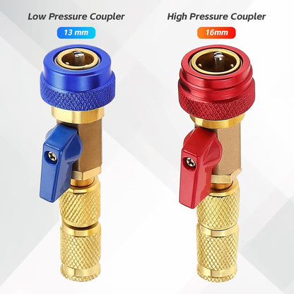 🛠️🚗Car R134A Valve Core Quick Remover Installer, Vehicle AC High Low Pressure Remover Tools Kit, Automotive Valve Core Removal Tool