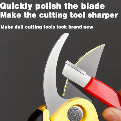 ✨🛠️2Pcs Garden Tool Blade Sharpener, Multipurpose Pocket Knife & Tool Sharpeners