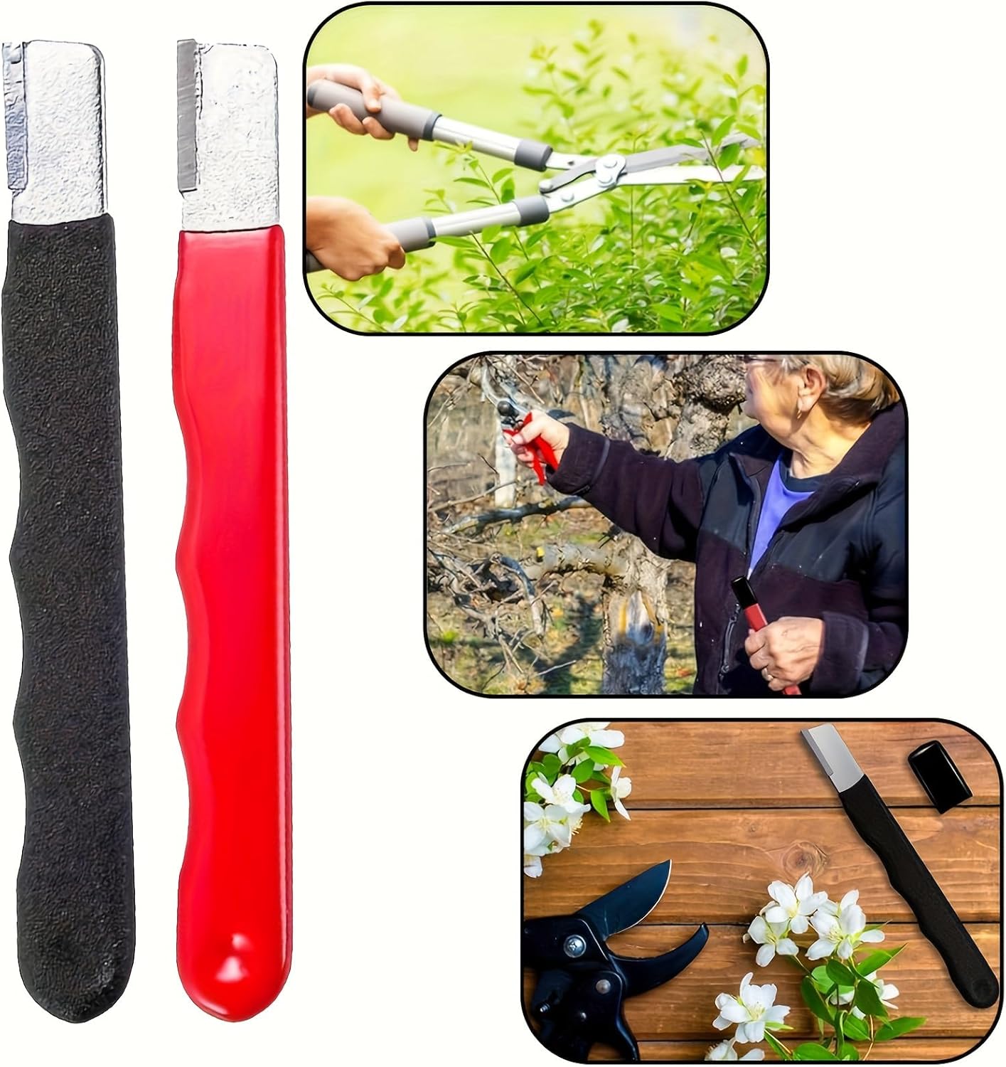✨🛠️2Pcs Garden Tool Blade Sharpener, Multipurpose Pocket Knife & Tool Sharpeners