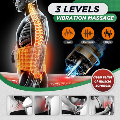 🔥🔥Decompression Back Belt with Red Light Heating and Massage