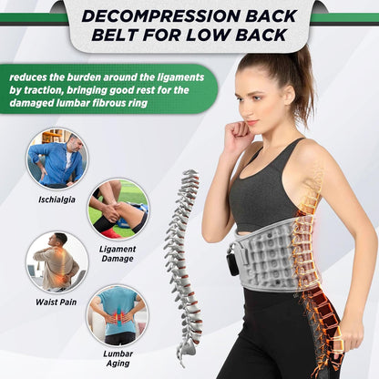 🔥🔥Decompression Back Belt with Red Light Heating and Massage