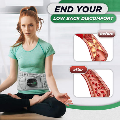 🔥🔥Decompression Back Belt with Red Light Heating and Massage