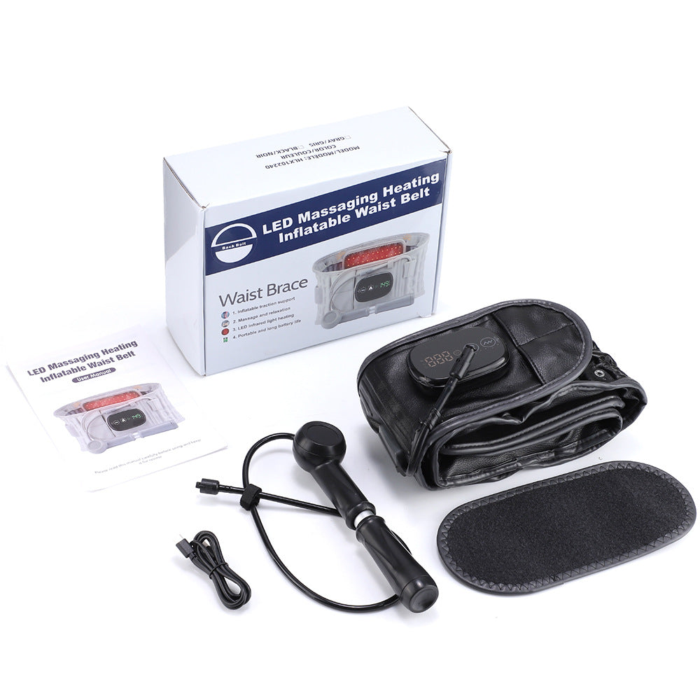 🔥🔥Decompression Back Belt with Red Light Heating and Massage
