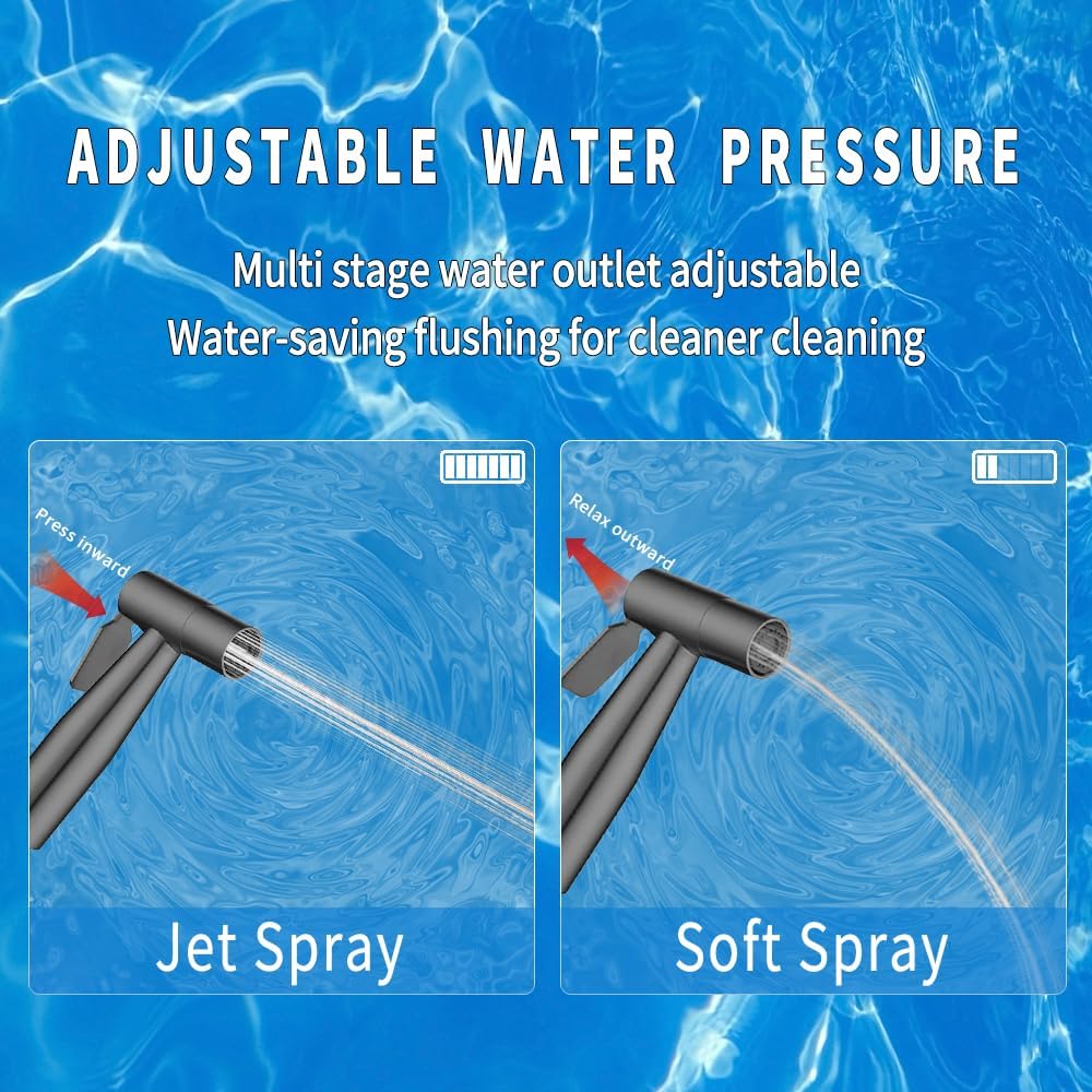 🚿Hand Held Bidet Sprayer for Toilet, Toliet Jet Spray Bidet Attachment with T Valve