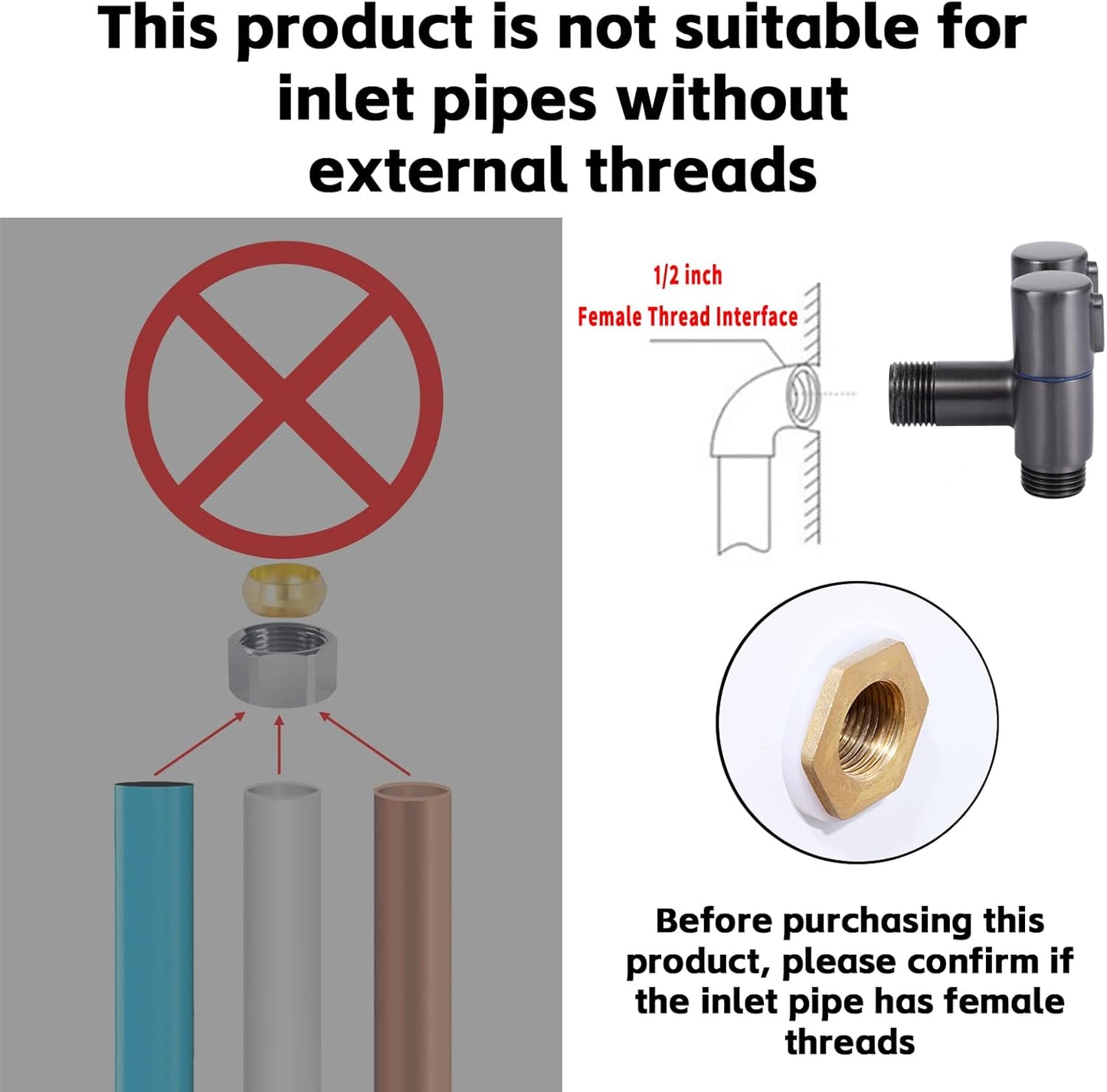 🚿Hand Held Bidet Sprayer for Toilet, Toliet Jet Spray Bidet Attachment with T Valve