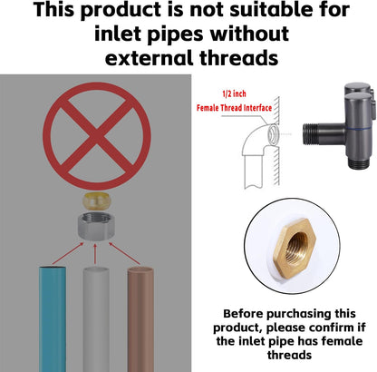 🚿Hand Held Bidet Sprayer for Toilet, Toliet Jet Spray Bidet Attachment with T Valve