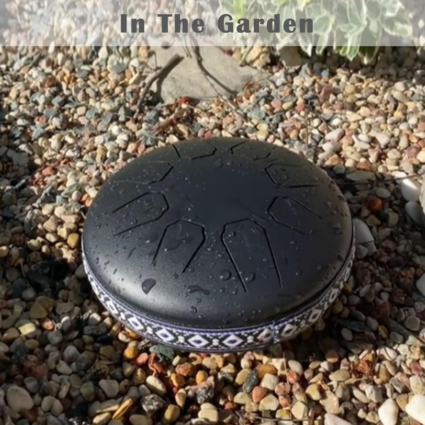 🎶🎶Rain Drum for Outside, Steel Tongue Drums Rain Chime, Rain Drum 4.5 Inches 8 Notes for Garden Instrument