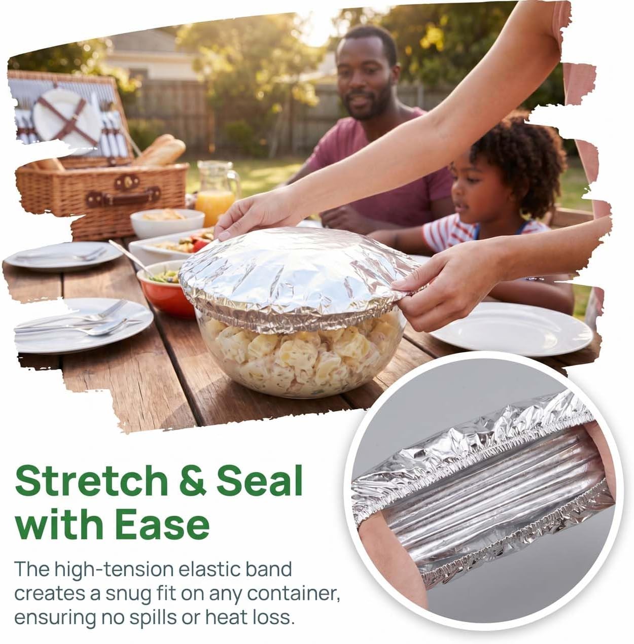 🔥Reusable Aluminum Foil Food Coversfor Refrigerator Storage, Leftover Food, And Meal Preparation
