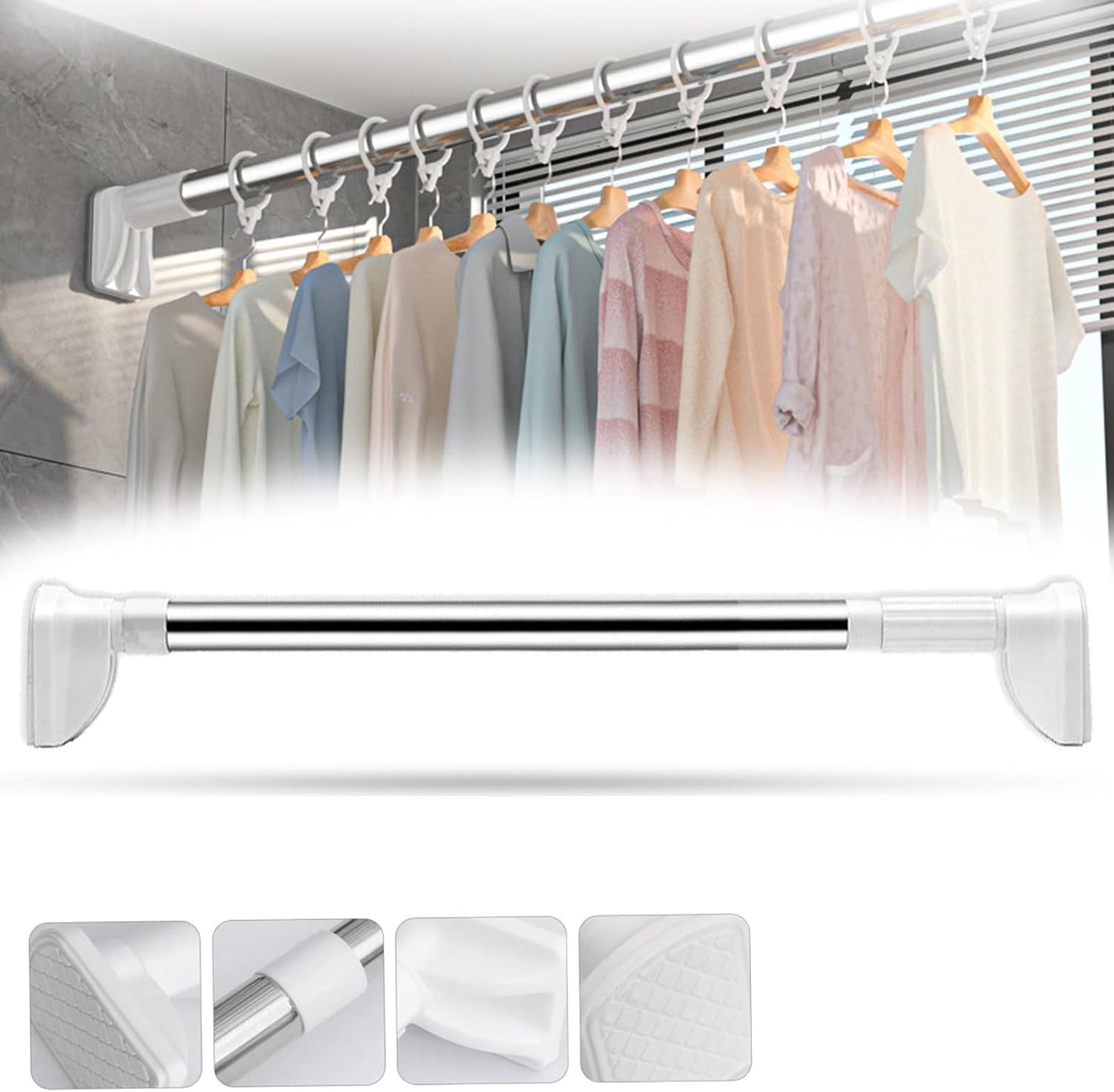 🌟Drill-Free Multifunctional Adjustable Rod
