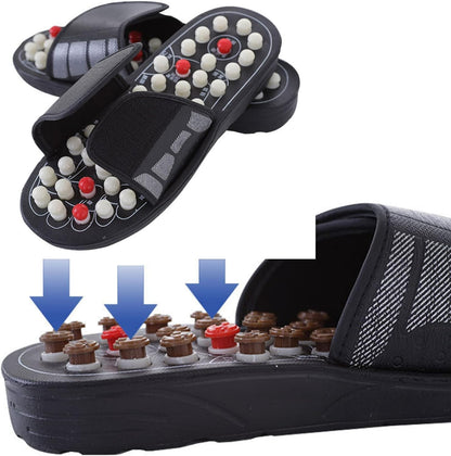 🔥Acupressure Slippers, Foot Massager Stone Acupuncture Sandals, Reduce Feet Neuropathy Pain Relief