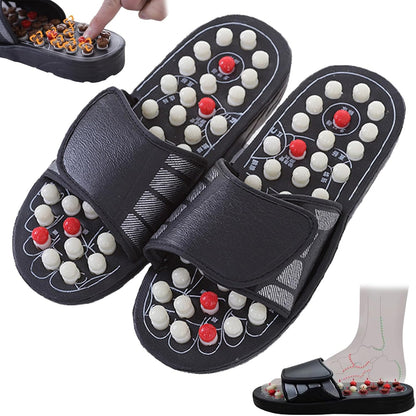 🔥Acupressure Slippers, Foot Massager Stone Acupuncture Sandals, Reduce Feet Neuropathy Pain Relief