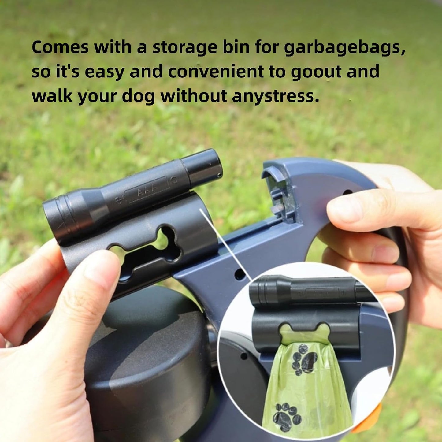 🐕️Multi-Functional Retractable Dog Leash for Tangle-Free 26FT Strong Nylon Tape
