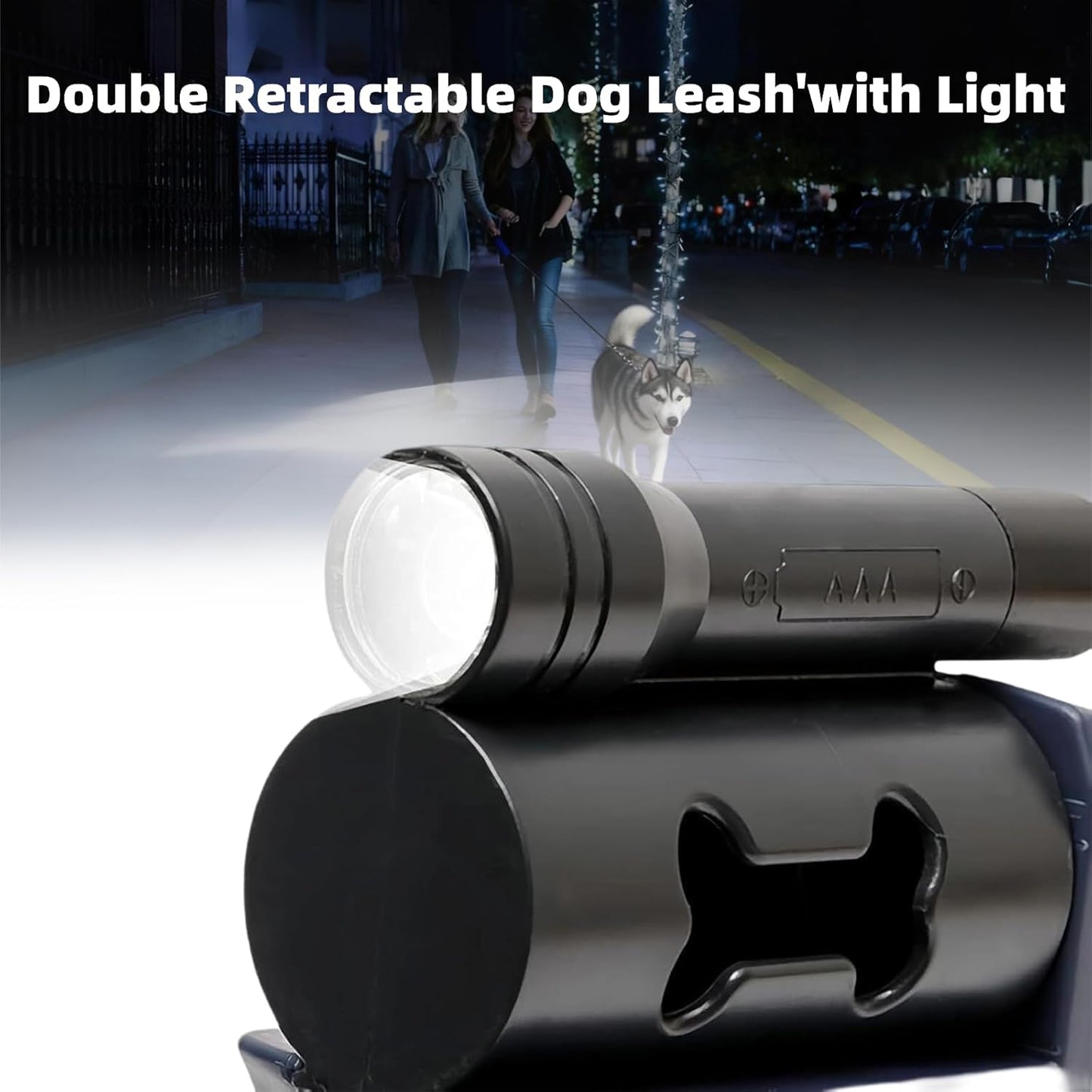 🐕️Multi-Functional Retractable Dog Leash for Tangle-Free 26FT Strong Nylon Tape