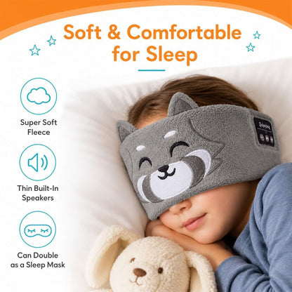 😴😴Kids Wireless Headphones, Fleece Headband for Children and Toddlers