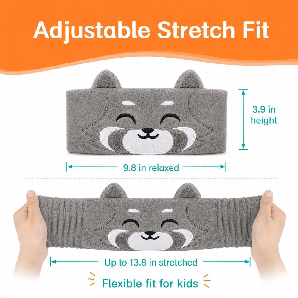 😴😴Kids Wireless Headphones, Fleece Headband for Children and Toddlers